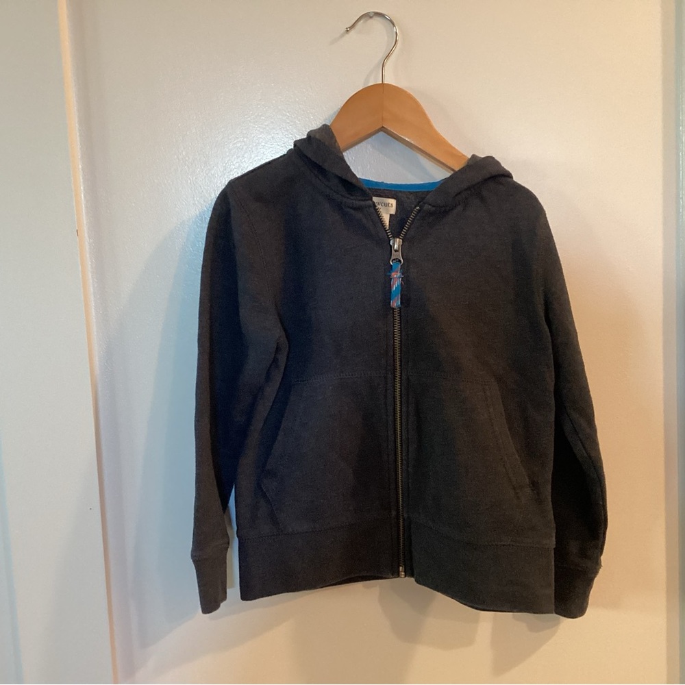 Crewcuts Kids Charcoal Zip-Up Hoodie